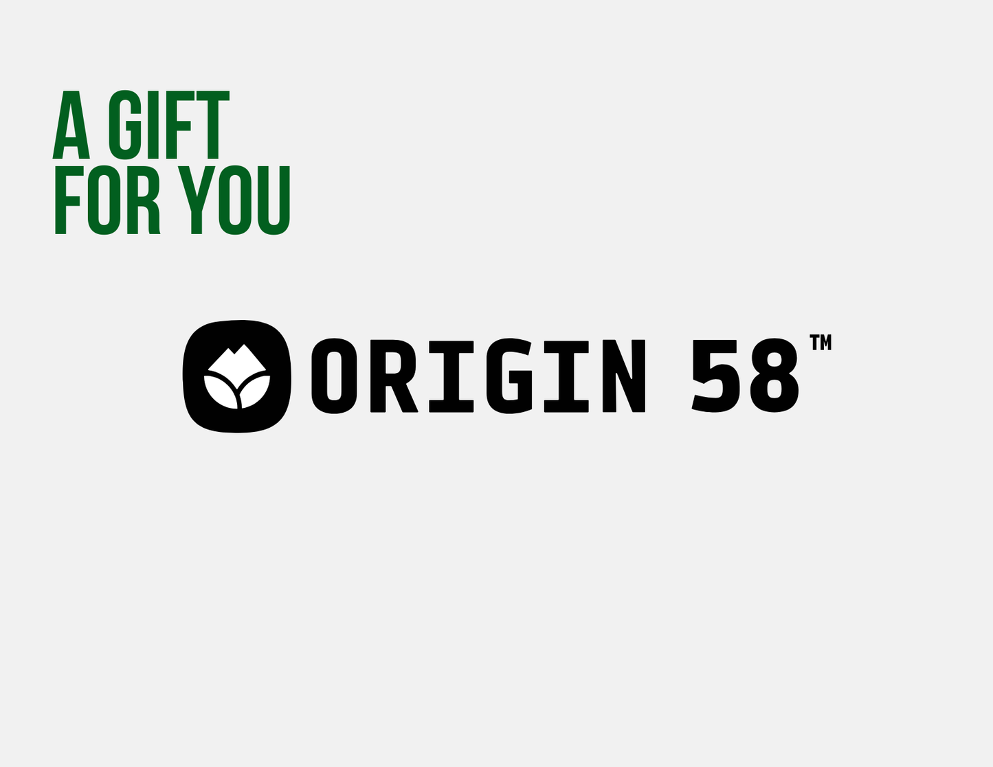 Origin 58 Gift Card