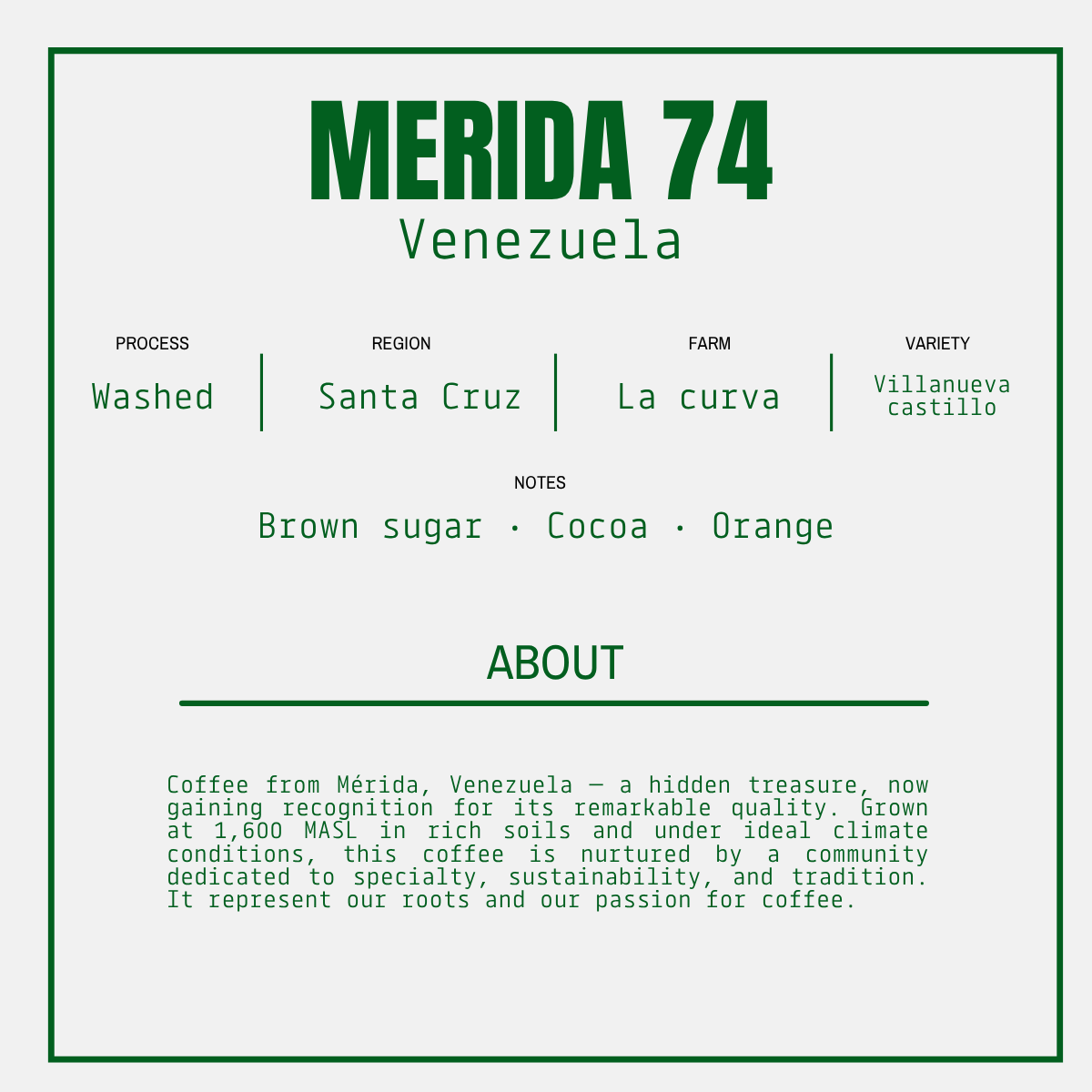 MERIDA 74 - Venezuela